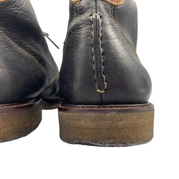 Johnston Murphy Mens Chukka Boots 14 Copeland Black Sheepskin Leather 25-2021 - Picture 8 of 11